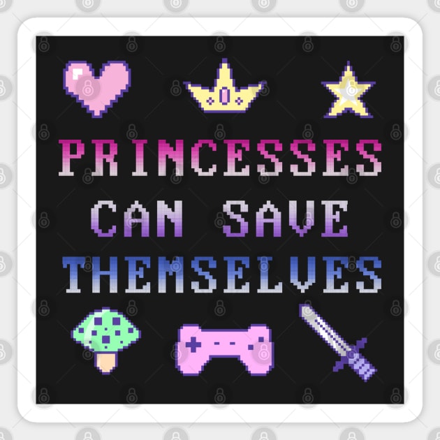 Independant Princess (pastel) Sticker by Luna-Cooper